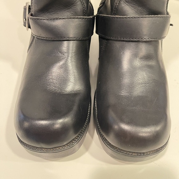 Harley Davidson Motorcycle Riding Boots Womens Size 9.5 Black Leather Buckle Zip - Picture 9 of 16